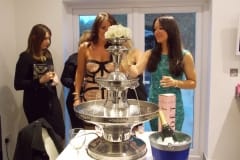 birthday party champagne fountain
