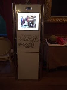 Video booth for weddings & events. Takes photos & videos