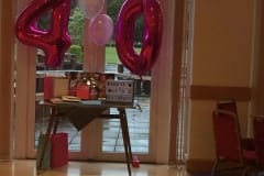 40th birthday party balloons